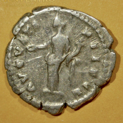 Ancient Roman Silver Denarius – Faustina II (AD 147-175) – Pietas Standing Reverse Genventro Bullion and Coins