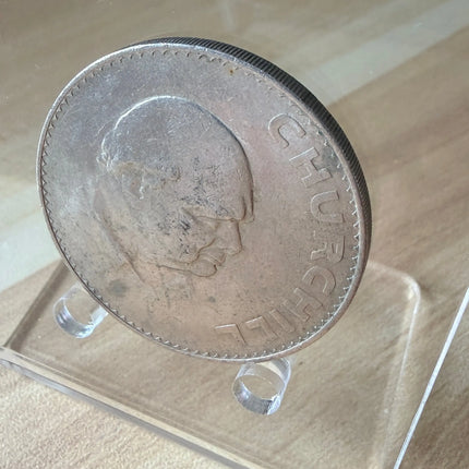 1965 Great Britain Sir Winston Churchill Crown Coin, Queen Elizabeth II Genventro