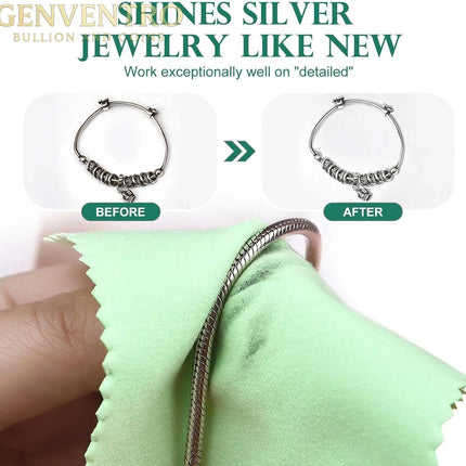 Jewelry Polishing Cloth 5-7/8 Inch Square Suede Cleaning Silver Gold Brass Platinum Coins Bars Rings Earrings Necklace Precious Metal GOLD TESTING EQUIPMENT