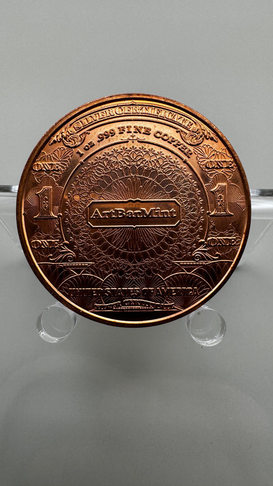 1oz Pure Copper Coin