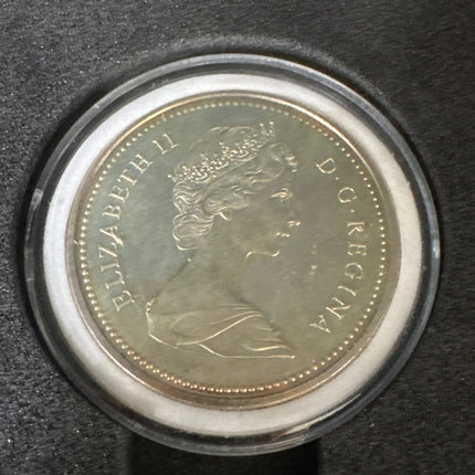 ELIZABETH 11 D.G. REGINA CANADA SILVER DOLLAR 1876-1976 Genventro