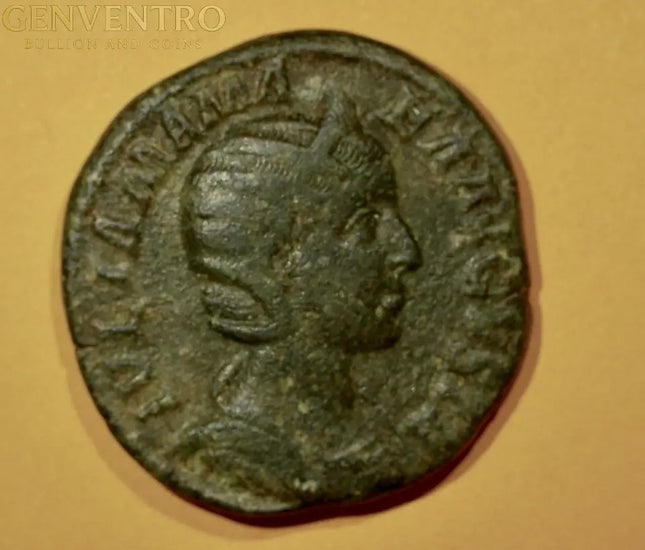Ancient Roman Bronze Sestertius – Diva Paulina – CONSECRATIO Altar/Standing Figure – Rare Genventro Bullion and Coins