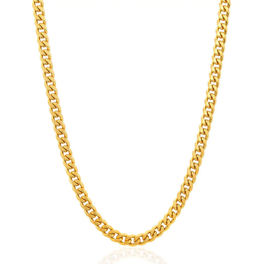 Invicta Jewelry Curb Chain Steel Necklace (6mm) - 24"
