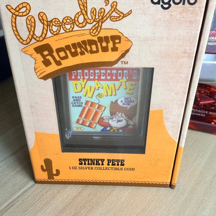 Toy Story 2 Woody’s Roundup Stinky Pete Niue 2025 1oz Silver New in Box w/COA Genventro