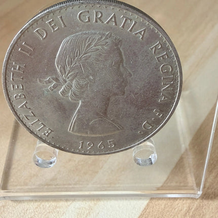 1965 Great Britain Sir Winston Churchill Crown Coin, Queen Elizabeth II Genventro