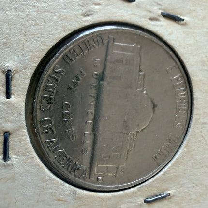 1960-D Jefferson Nickel Bars over Bert - Filled Mint Mark - Error Coin Genventro