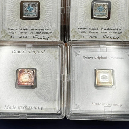 Geiger 1 Gram Fine Silver Bar Genventro