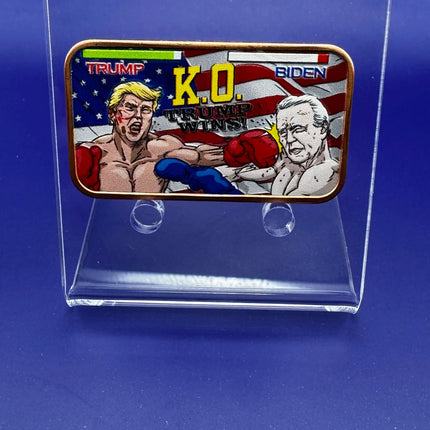 1oz Copper Bar Trump Wins K.O Genventro