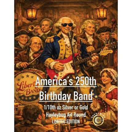 2026 breakmint america's 250th birthday band 1/10 oz silver &amp; gold mystery pack in stock items, art bars/rounds, art bars/rounds, patriotic &amp; political (u.s.)