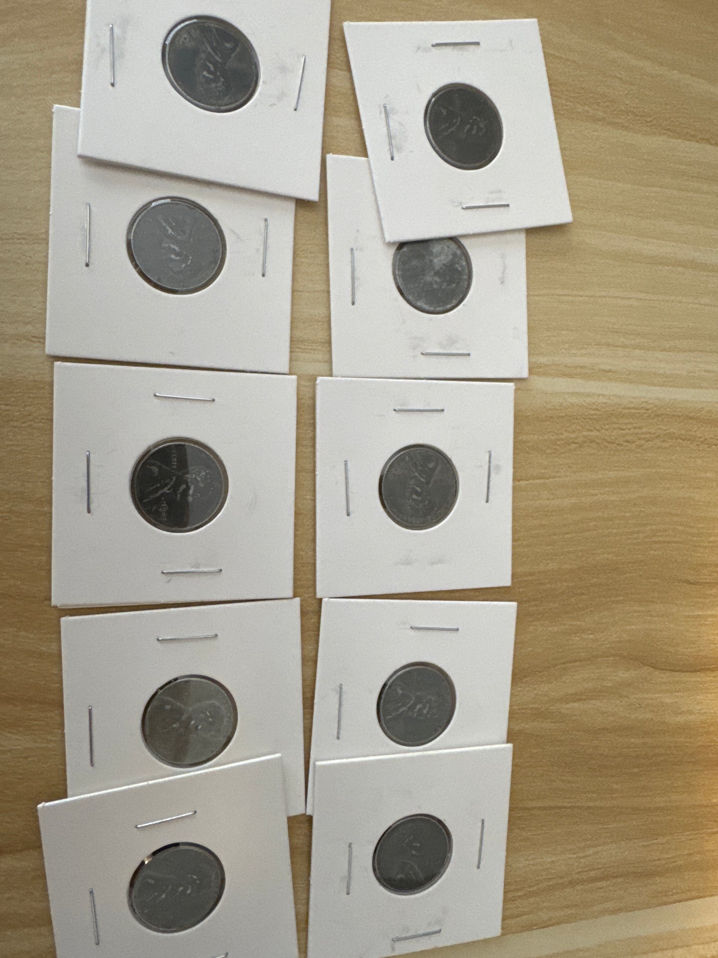 1943 Lincoln Wheat *STEEL* 1 Cents Lot of 5