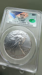 American Silver Eagle 2024 $1 CAC MS70 First Delivery, Paul Nugget