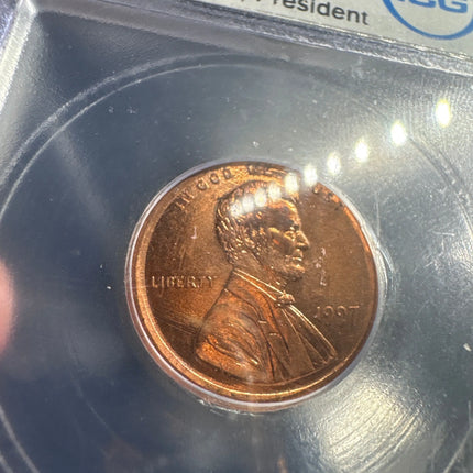 1997 Lincoln 1 cent ICG Austin Hutto "Sin City Hoard" Genventro