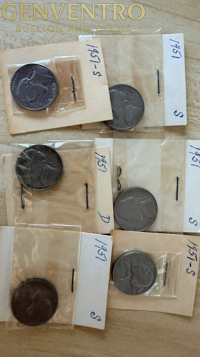 1951-S Jefferson Nickel BU Genventro