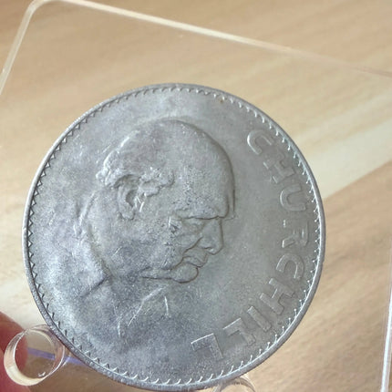 1965 Great Britain Sir Winston Churchill Crown Coin, Queen Elizabeth II Genventro