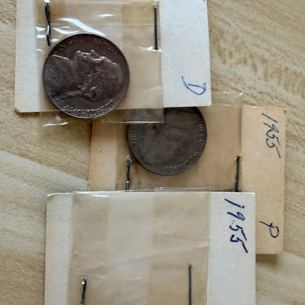 1955-D P Jefferson Nickel BU Genventro