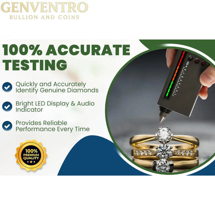 GTE Gold Silver Diamond Tester Selector Gemstone Jewelers Testing Kit Digital Electronic Tool GOLD TESTING EQUIPMENT