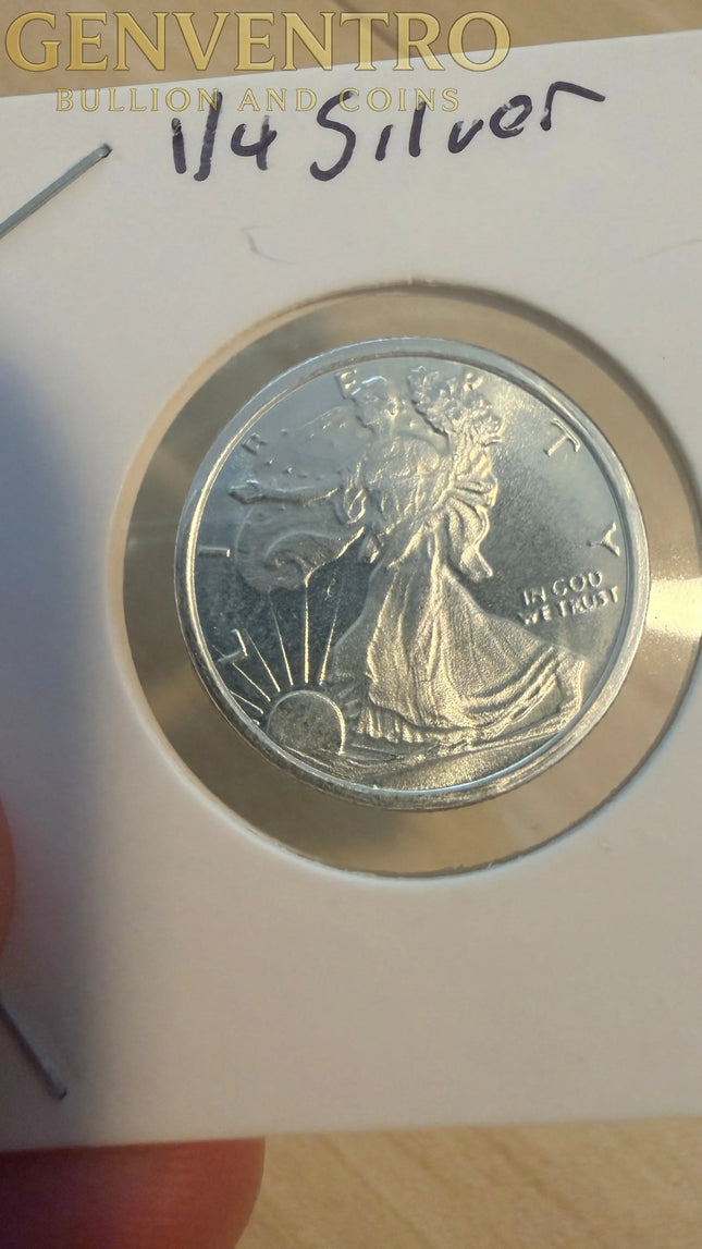 1/4 oz Walking Liberty Fine Silver Genventro