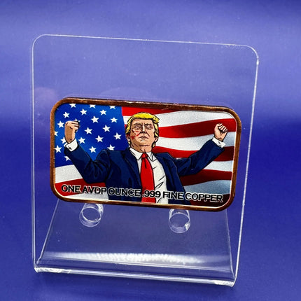 1oz Copper Bar Trump Wins K.O Genventro