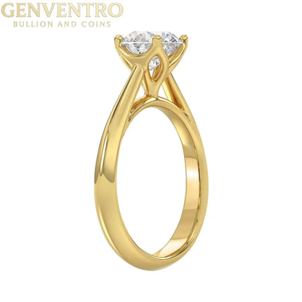 1-1/2 CT. Certified Lab-Grown Diamond Solitaire Engagement Ring in 14K Gold VS1/VS2 Diamond World