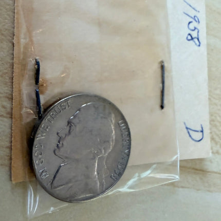 1958-D Jefferson Nickel BU Genventro