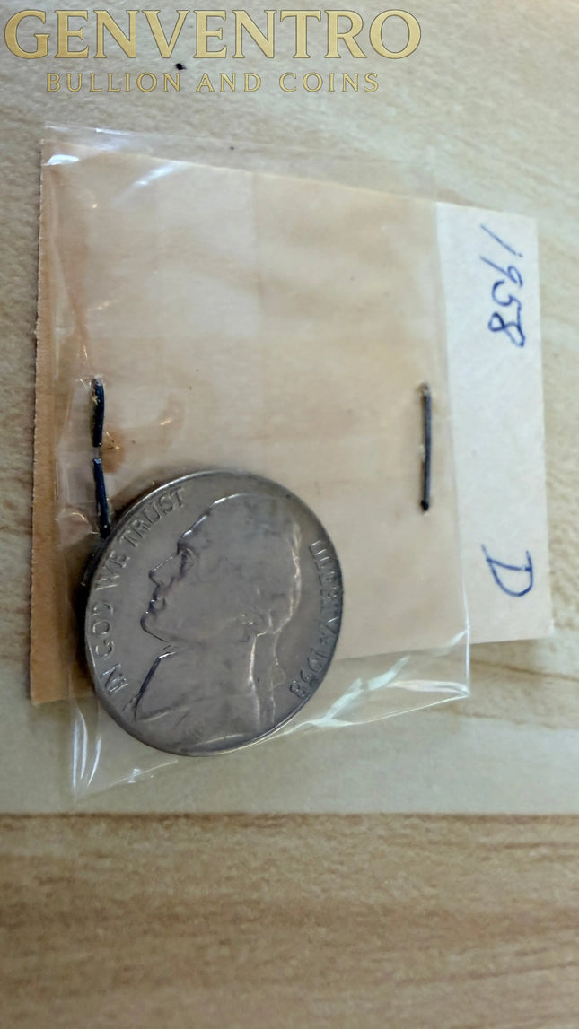 1958-D Jefferson Nickel BU Genventro