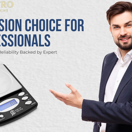 GTE 100AX Professional Digital Jewelry Scale – 6 Modes: g, oz, gn, ct, ozt, dwt - 100g × 0.01g Accuracy GOLD TESTING EQUIPMENT
