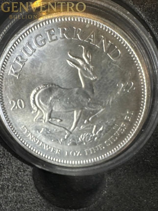 2022 South Africa Krugerrand 1 oz Fine Silver BU Genventro