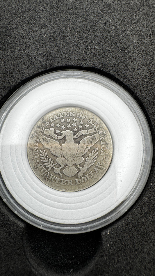 1908 Barber Half Dollar – Circulated US Mint 90% Silver Coin (No Mint Mark!)