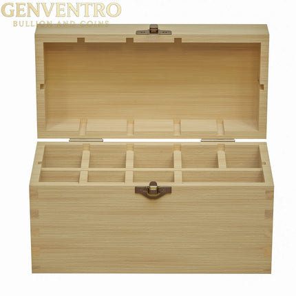 9 Slotted Large Wooden Bamboo Handcrafted Storage Box for Gold Silver Platinum Acid Jewelry Test Kit and Supplies GOLD TESTING EQUIPMENT