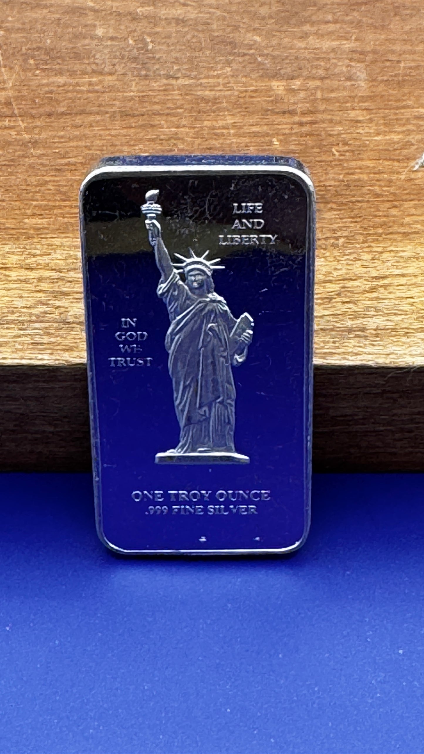 1oz pure .999 Life and Liberty Silver Bar The New Millennium Group