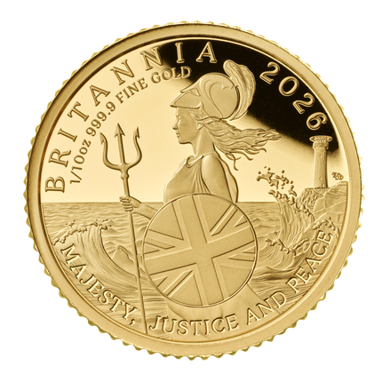 gbu1 10ozbpf26 omp br26g10 2026 britannia uk 1 10oz gold proof coin reverse