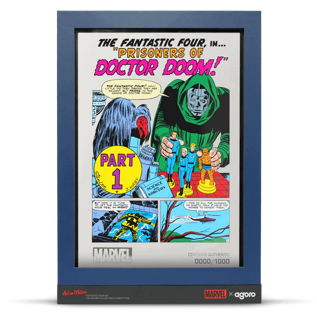 Marvel Art in Motion Fantastic Four #5 Internal Page 1 oz Silver Foil by Agoro
