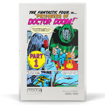 Marvel Art in Motion Fantastic Four #5 Internal Page 1 oz Silver Foil by Agoro