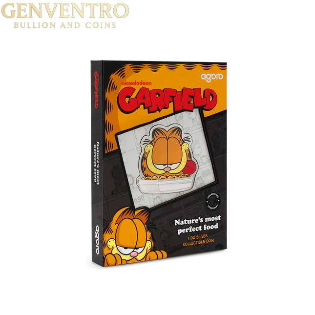 Nickelodeon Garfield - Nature's most perfect food - 1 oz .999 Silver Agoro New Genventro Bullion and Coins