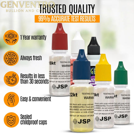 GTE Complete Gold, Silver, & Platinum Jewelry Testing & Appraisal Kit – Professional Grade GOLD TESTING EQUIPMENT
