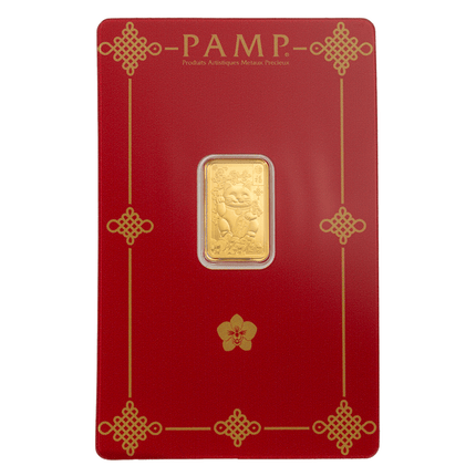 2026 pamp suisse lucky cat 2.5g gold bar in card in stock items, gold coins, asian culture, art bars/rounds