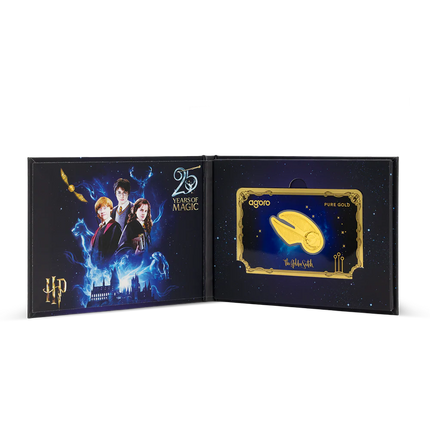 Warner Bros HARRY POTTER - The Golden Snitch .1 g Gold Coin - Agoro