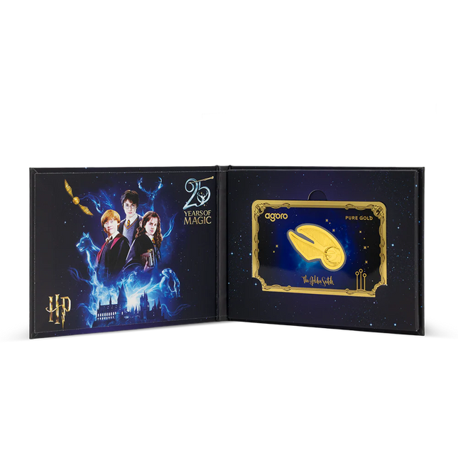 Warner Bros HARRY POTTER - The Golden Snitch .1 g Gold Coin - Agoro