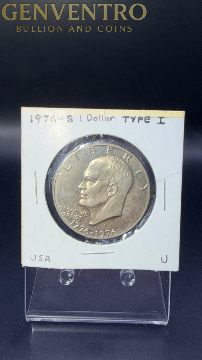 1976-S Type I One Dollar Liberty Eisenhower Coin Genventro