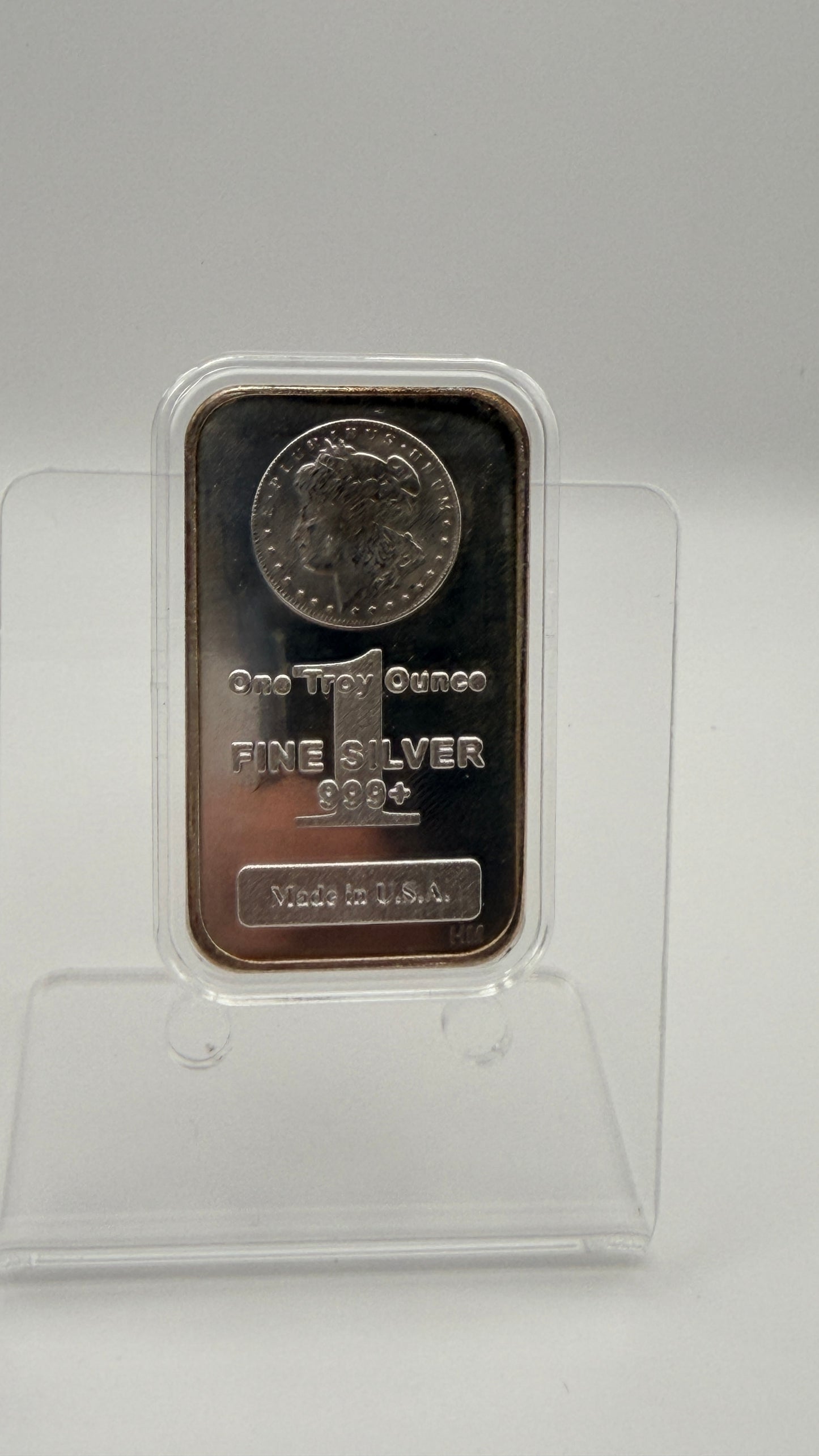 1oz Morgan .999 Fine Silver Bar Made in America Highland Mint