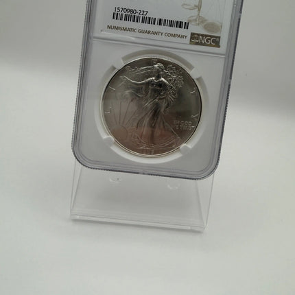 1995 American Silver Eagle NGC MS69 Brown Label Genventro