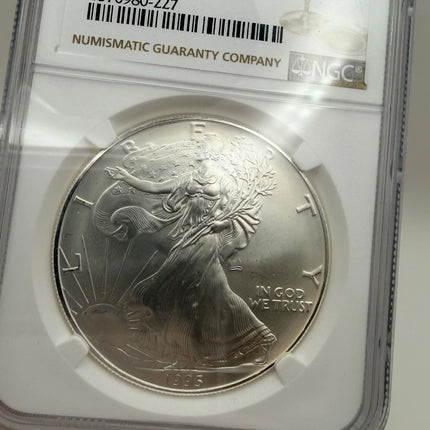 1995 American Silver Eagle NGC MS69 Brown Label Genventro
