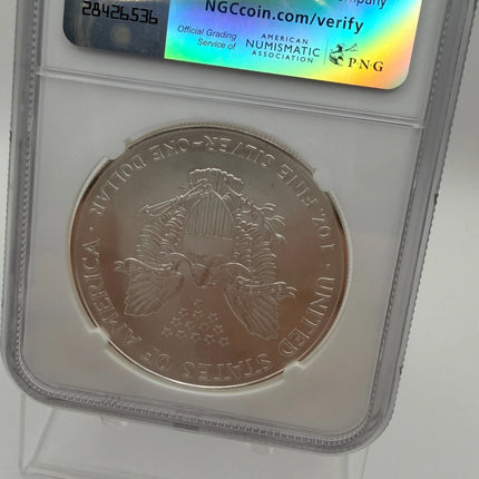 1995 American Silver Eagle NGC MS69 Brown Label Genventro