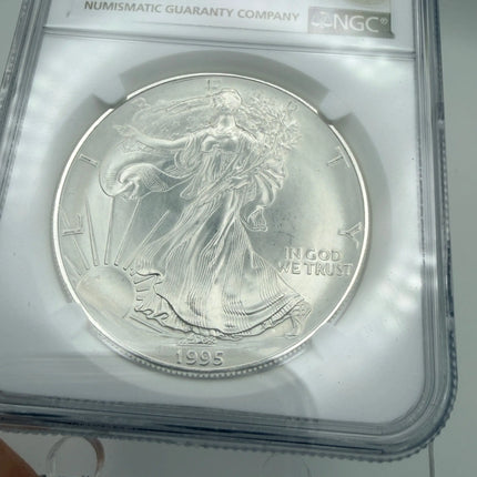 1995 American Silver Eagle NGC MS69 Brown Label Genventro