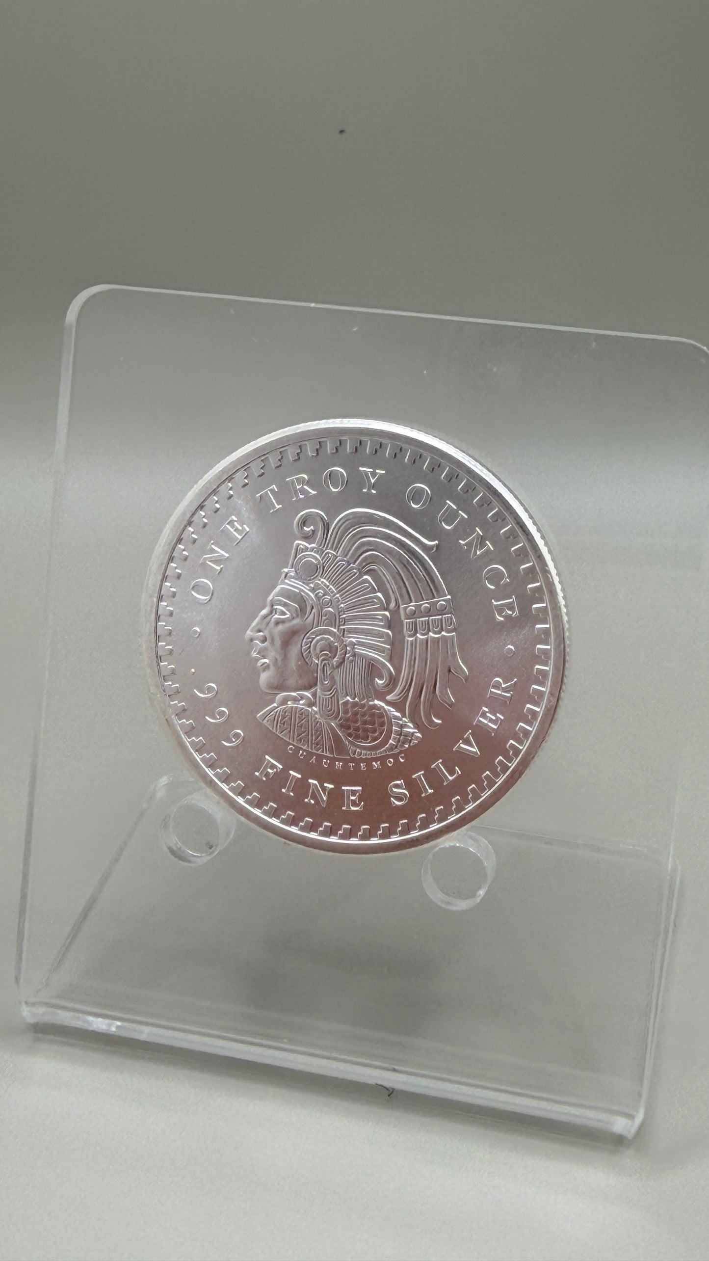 1 oz 999 Silver Round Mexico Cuauhtemoc