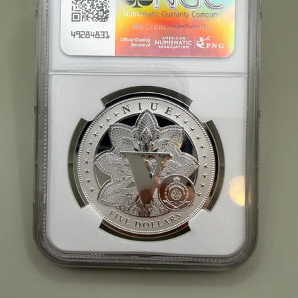 2025 Silver Niue $5 Indian Chief First Releases REV PF70 Monetary Masterpieces Genventro