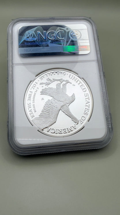 2021 W Eagle S$1 Eagle Landing T-2 PF70 Ultra Cameo C Moy Signature