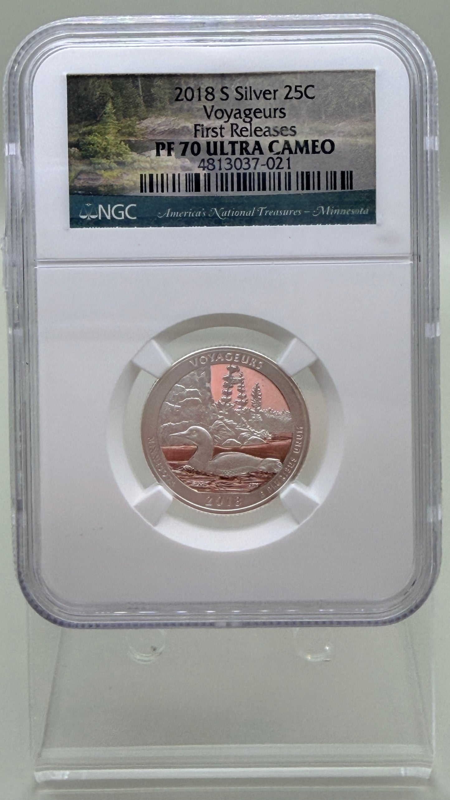 2018 S Silver Voyageurs First Release MS70 Ultra Cameo NGC