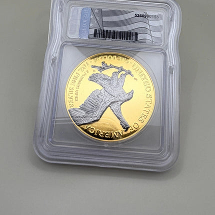 2025-W ICG Brilliant Unc Silver Eagle Ruthenium & Gold 1 of 1,500 Genventro