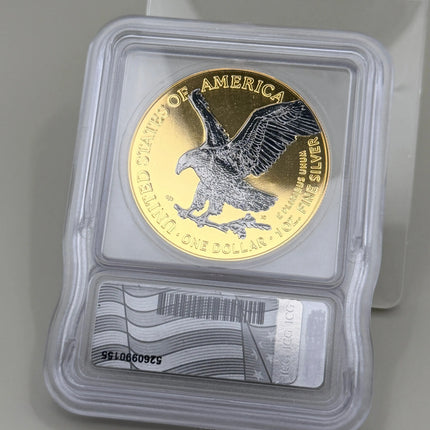 2025-W ICG Brilliant Unc Silver Eagle Ruthenium & Gold 1 of 1,500 Genventro